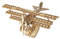 Robotime TG301 Airplane Bausatz aus Holz hergestellt, Maße: 21 x 17.6 x 12.1 cm, Teile: 145 Stück