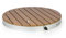 Blumfeldt Garden Shower Sumatra Breeze Round SL - Doccia Da Giardino, Pavimento, Sauna, Ø 70,4cm, Altezza Spruzzo regolabile fino a 4m, Materiale: Alluminio/WPC, Superficie Antiscivolo, Effetto Legno