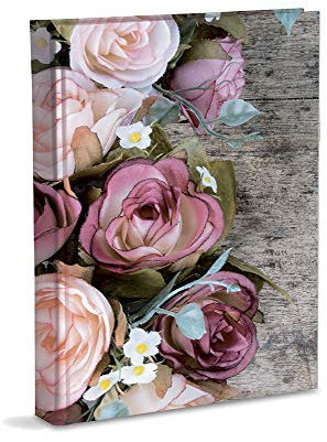 Mareli Album fotografico 23X30cm con 30 fogli (60 pagine) bianche con velina e copertina in Copertina con rifinitura laminata opaca, Rose