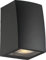 LED24.cc GU10 Design Up or Down Außenwandleuchte, schwarzes Aluminium, Anthrazit, für LED- oder Halogenlampenlicht, Außenwandleuchte, IP54, Single Flood