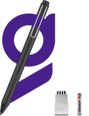 Uogic Stylet pour Microsoft Surface, Rejet de la Paume & Sensibilité à la Pression 4096, Stylet Surface Compatible avec Surface Pro 9/8/X/7/6/5/4, Surface Laptop/Book/Go/Studio