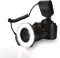Ringblitzlicht, tragbares 48-LED-Bundle mit LCD-Display Power Control, Adapterringen und Blitzdiffusoren für Nikon, Fuji, Pentax, Olympus