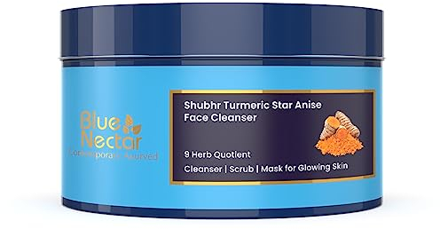 Blue Nectar Turmeric Ubtan Powder for Glowing Skin | Ayurvedic Ubtan Face Pack for Skin Brightening | Tan Removal Face Pack for Women & Men | (100 gm, 9 Herbs)