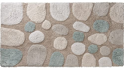 LEVASSEUR Guy Tapis de Bain Fantaisie 50x80cm Coton Galet