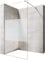 Durovin Bathrooms 1100mm Walkin Shower Screen 2000 mm high - 8mm Safety Frosted Strip Glass -Wet Room Shower Enclosure