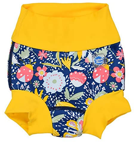 Splash About Happy Nappy Duo Pannolino da Nuoto Riutilizzabile, Garden Delight, 3-6 Mesi