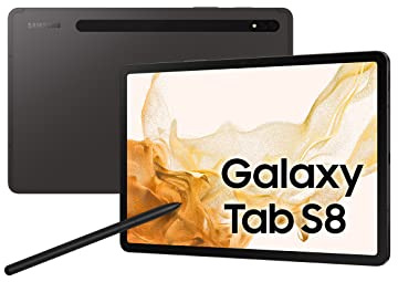 SAMSUNG Galaxy Tab S8 5G + Wi-Fi 128GB - Graphite (SM-X706BZAAXSA)*AU STOCK*, 11.0', Octa-Core, 8GB/128GB, Wi-Fi 6E, Android 12, S Pen, 8000mAh, 2YR