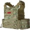 OneTigris Airsoft Vest - FYR Tactical Molle Quick-release Plate Carrier Lightweight Military 500D Nylon for Airsoft Games CS Outdoor Training Games, Camo