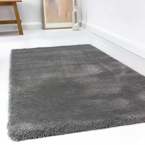 Wecon Home relaxx Hochflorteppich, 160 x 230 cm, Taupe grau