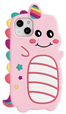 CrazyLemon iPhone 7/8 Hülle, für iPhone SE 2020 Hülle, Weich Silikon 3D Komisch Einhorn Karikatur Handyhülle - Rosa