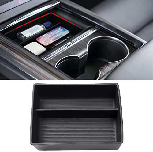 Jaronx Kompatibel mit Tesla Model X/Model S Konsolen-Organizer 2021-2023, Refresh Center Console Storage for Model S/X Plaid/Long Range, Silicone Console Organizer Tray for Model S/X Accessories