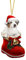 Weihnachtsdeko zum Aufhängen, Hund im Nikolausstiefel Weihnachtsanhänger, Weihnachtsbaumschmuck, Christbaumschmuck, Weihnachtsbaum Deko, Weihnachten Hängedeko, Weihnachten Dekoration (D)
