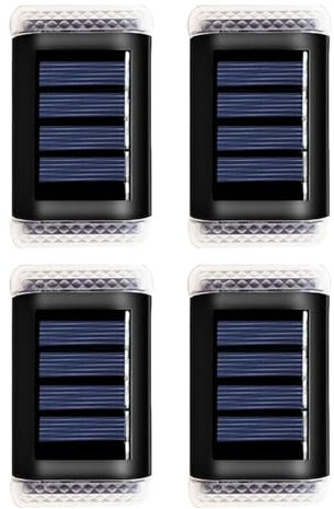 luci solari per gradini, luci dock impermeabili, illuminazione esterna a bordo piscina, illuminazione patio, luci solari durevoli, luce del ponte alimentato solare per ringhiera