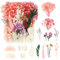 WenmthG Trockenblumen rosa, Natürlich Getrocknete Blumen und Gepresste Pflanzen Mix Set