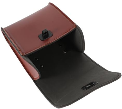 WOONEKY Handlebar Bag Aus Synthetischem Leder Für Fahrrad Und Pannier Satteltasche Praktische Aufbewahrung Für Kleinigkeiten Braun Für Mountainbike-accessoires