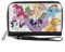 Buckle-Down Hasbro Geldbörse Zip Around My Little Pony Mane Six and Spike Action Poses Group Weiß Vegan Leder, Weiss/opulenter Garten, 7.5x4.5, Casual