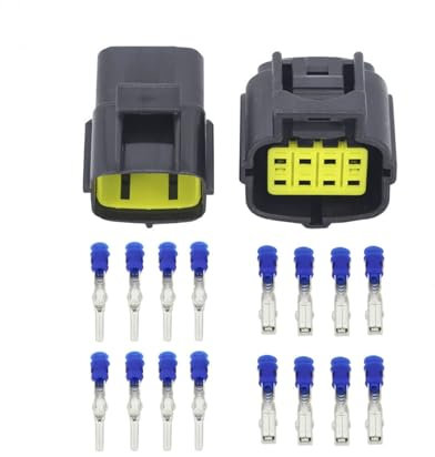 Hengliang Store 1 Jeu de 1 2 3 4 6 8 10 12 16 Broches AMP connecteur de Fil Automatique Prise électrique Prise de Faisceau de Camion scellée Compatible with The Voiture avec borne(8 Pin)