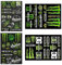 4 Pezzi Moto Adesivi, Adesivi per Motocross Adesivi Per Kit Moto Sticker Moto Adesivi Casco Moto per Moto Skateboard Auto e Moto da Fuoristrada