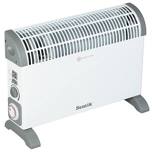 Convector Heater with Timer and Turbo Fan Heating, 2000W Energy Efficient Free Standing Electric Convection Heater with Thermostat Dial And 3 Heat Settings For indoor use