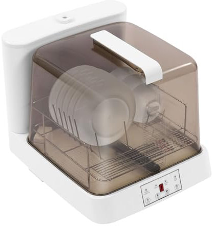 RjcdOPL Mini Lave-vaisselle de Table avec Réservoir, Nettoyage à 360°, 3 Programmes de Lavage, Pour Petites Maisons, Appartements, Camping-cars