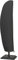 Outsunny Funda para Sombrilla de Jardín Funda para Parasol Impermeable Tela Oxford 600D Cubierta de Parasol con Cremallera para Jardín Exterior Ø56x220 cm Negro