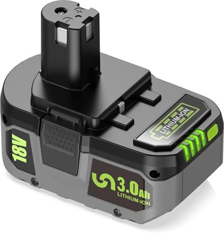 18V 3000mAh Batterie de Remplacement pour Ryobi Batterie ONEPLUS RB18L50 RB18L40 RB18L25 RB18L20 RB18L15 P108 P107 P105 P104 P103 P102 P122