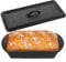 AKOLAFE Lata de pan de 900 g para hornear, de hierro fundido, moldes grandes con tapa, antiadherente, para panes, carne, verduras, pastel de carne, color negro