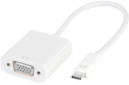VIVANCO Hochwertiger Daten Type-C Hub, auf VGA Adapter, Full HD Unterstützung, 0,15 m, Kompakt und zuverlässig
