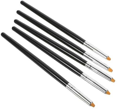 Wimpernlifting Werkzeug 5 Stück Holz Faser Schwarze Bürsten für Liftings | Leichte Handhabung, Tragbar und Kompakt, zum Auftragen von Balsam, für Makeup und Laminierung Zufällige Farbe