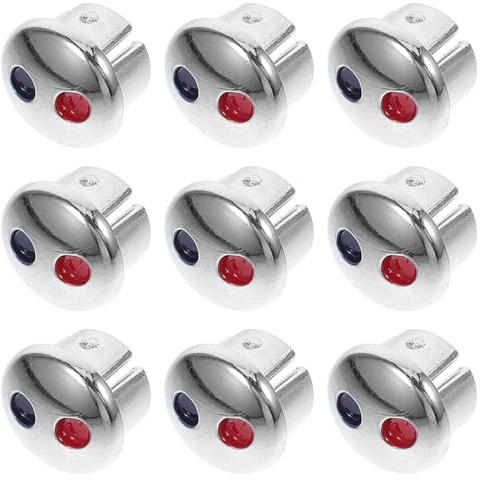 BUGUUYO 10pcs Hot Cold Water Label Faucet Handle Index Buttons Abs Temperature Indicator Caps for Kitchen Bathroom Tap Replacement