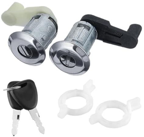 Kit cilindro serratura portiera auto Kacepar con chiave compatibile con RENAULT CLIO MASTER THALIA 1998-2005 77014 68981
