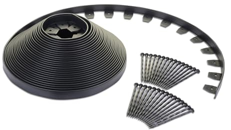 EasyFlex EdgePro Kit de Bordure Robuste Anti-creusement – 30,5 m, Noir
