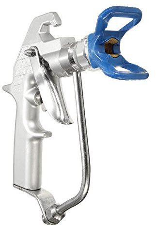 EsportsMJJ 5000 PSI Silver Airless Paint Spray Gun With Blue Base And Black 517 Tip Spayer