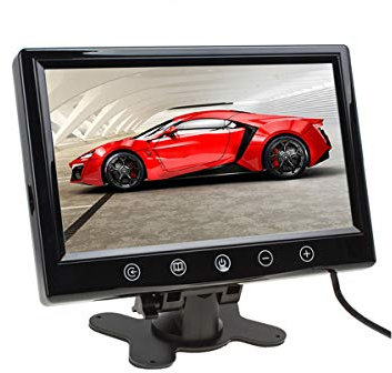 GOFORJUMP 9 inch digital Color TFT LCD car monitor with 2 Video input lcd for reversing parking backup rear view camera