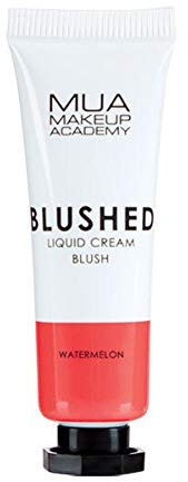 MUA Makeup Academy Blushed Liquid Cream Blusher, Highly Pigmented for Cheeks & Lips, Watermelon, 10ml - Vegan & Cruelty Free