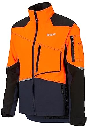 KOX Forstjacke Stretch Elch 2.0 Dunkelblau/Orange Gr. XXL