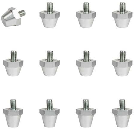 55 Sport Elite Alloy Replacement Studs For Nike Football Boots (S 11/13mm, L 13/15mm) - Long (13/15mm) - Silver