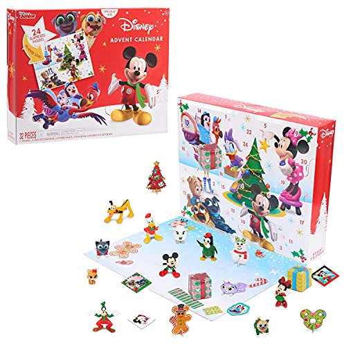 Disney Junior Adventskalender, 32 Teile, Figuren, Deko, Sticker, von Just Play
