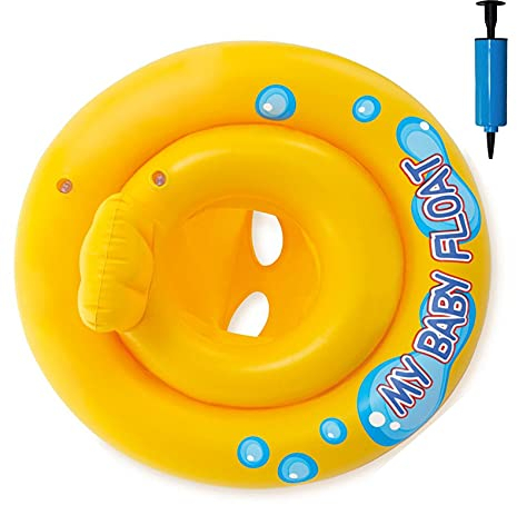 Horolas Schwimmring für Neugeborene, aufblasbar, doppelte Airbag, Schwimmring für Kinder, Neugeborene, 6-36 Monate