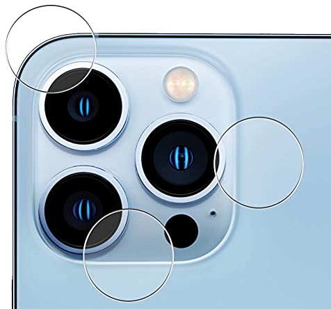 Vaxson 2 Stück Schutzfolie, kompatibel mit iPhone 13 Pro Kamera TPU Folie Rückseitige Kameraobjektiv [nicht gehärtetem Glas Displayschutzfolie Hülle Case ]