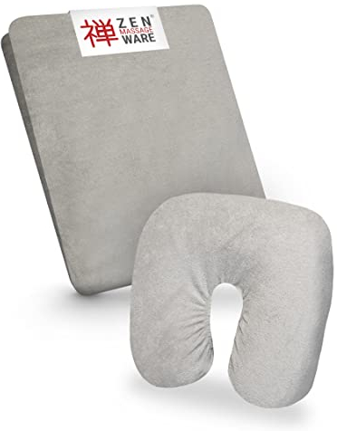 Zen – Spannbezug für Massageliegen & Kopfstützen – weiches Frottee-Spannbetttuch für Kosmetik-, Therapie- & Behandlungsliegen – Liegenbezug waschbar bei 60° – Massage-Zubehör (Platin)
