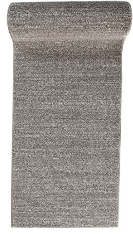 Mazovia Teppich Läufer Flur - Modern Teppichläufer - Kurzflor Flurläufer für Vorzimmer, Schlafzimmer, Küche - ÖKO-TEX Zertifiziert - Meterware - Grau - 70 x 100 cm