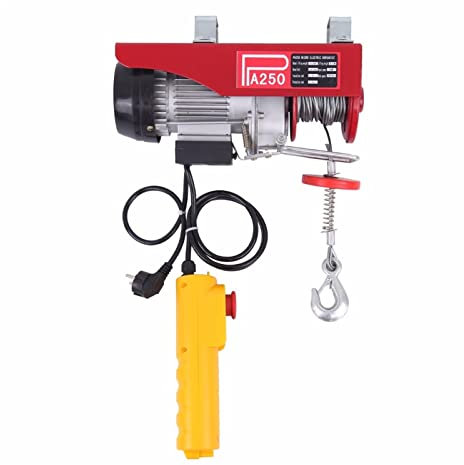 ISAFIX Motorhebezeug 250-800kg elektrischer Hebekran tragbarer Heber über Kopf Garage Winde Anstrengung Aufzug mit kabelgebundener Fernbedienung (Color : 250kg)
