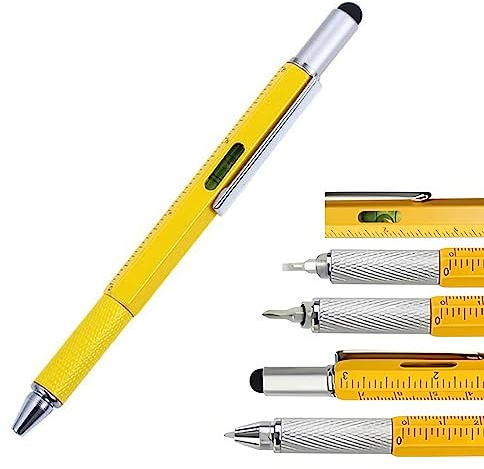 Pluma Multifunción 6 En 1,Pluma Multifunción Regalo Hombre,Pluma Herramienta Multifunción Creativa,Regalo De Cumpleaños,Regalo De Maestro,Para Hombres Mujeres
