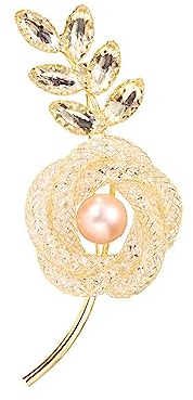 Oenothera Blumen Brosche, Brosche Damen, Brosche Mit Strasssteinen, für können sie bei Hochzeiten, Abendessen, Bällen, Geburtstagsfeiern, einfach bei einem Treffen mit Freunden tragen