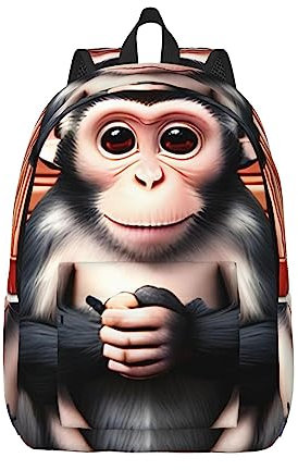 The Silent Monkey Simple Casual Canvas Shoulder Bag :>> Sturdy And Durable, Stylish And Light Suitable For Men, Women, Schwarz , M