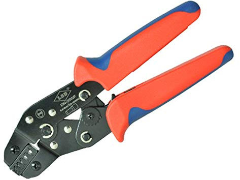 JMorCO Crimpzange – Crimpzange zum Crimpen von 0,5–6 mm² Aderendhülsen, DN-05WF Crimpzange D-SUB-Klemmen-Crimper, europäischer Stil, Humanisierungsdesign