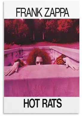 SECOLI Frank Zappa Hot Rats Musik Cover Leinwand Poster Dekorative Malerei Wandkunst Bild Druck Moderne Dekor 60 x 90 cm