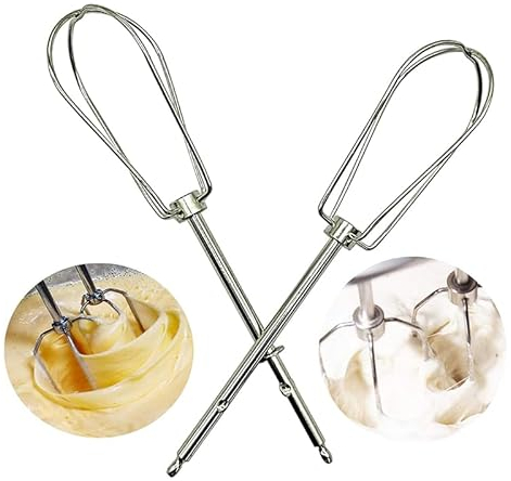 DIXIOUJAI 2er-Pack Schneebesen, Premium-Schneebesen, Ersatz-Schneebesen, Universal-Schneebesen-Zubehör für Edelstahl und Nudelstäbchen, Sahne, Eiweiß, Schneebesen-Mechanismus
