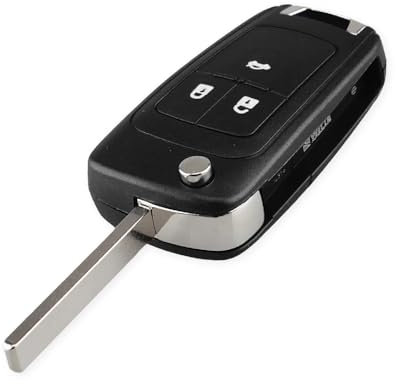 Kesiku Vauxhall Key Fob Replacement For Vauxhall Astra Corsa Meriva Insignia Zafira Vectra Adam GTC C-hevrolet Cruze Orlando Car Key Cover Case, Vauxhall Astra Key Fob, Insignia Key Fob, 3 Button